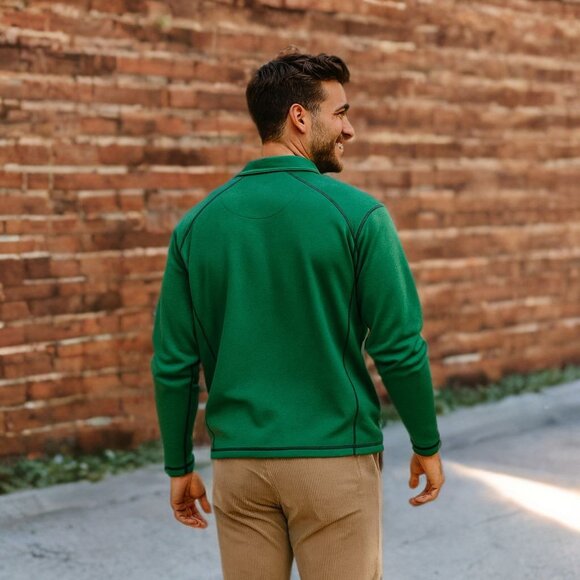 Pebble Beach Performance Pullover Sweatshirt Long Sleeve 1/4 Zip Golf Jacket - Picture 3 of 10